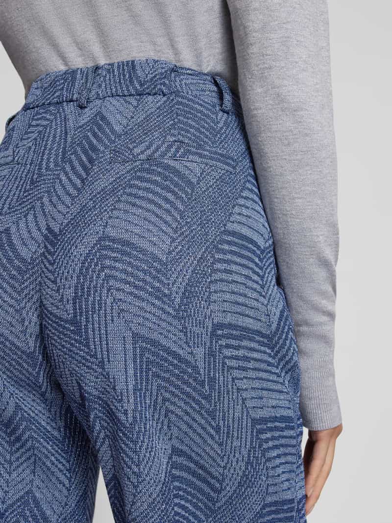 Marella Wide leg bandplooibroek met riemlussen model 'CASTA2'