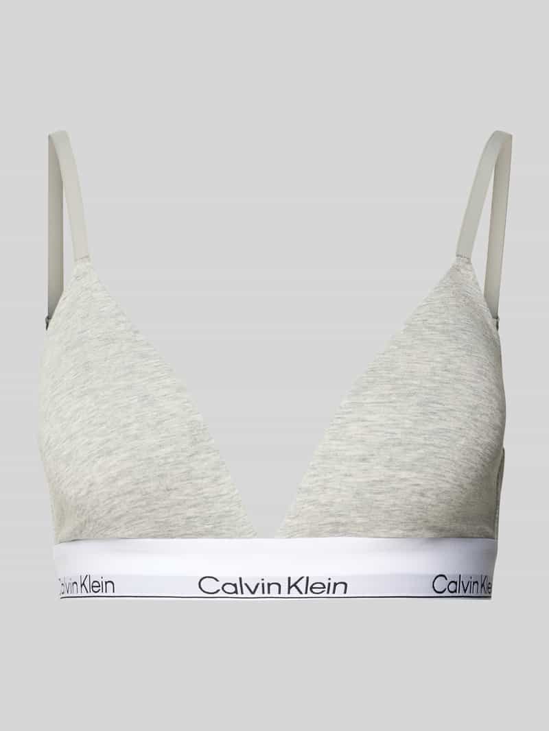 Calvin Klein Underwear Triangelbeha met logo in band en spaghettibandjes