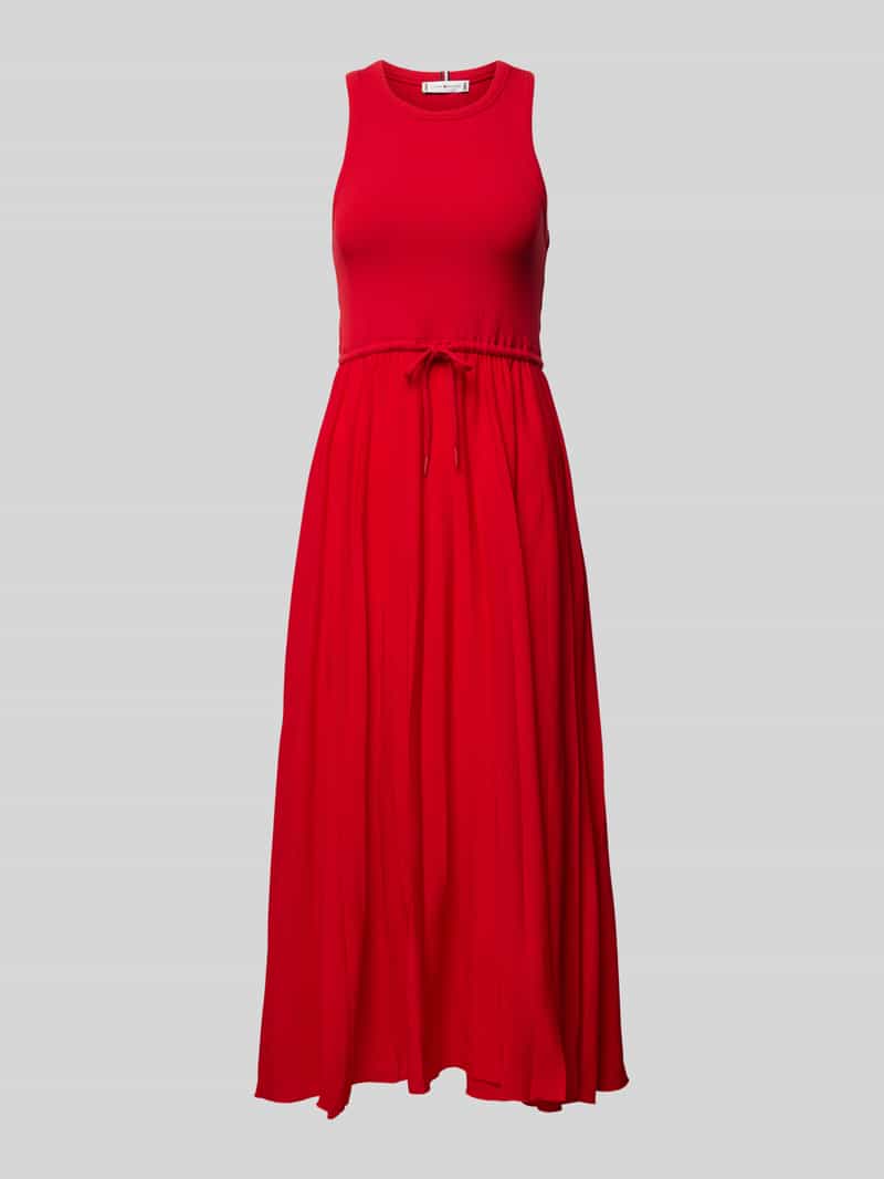 Tommy Hilfiger Midi-jurk met ronde hals