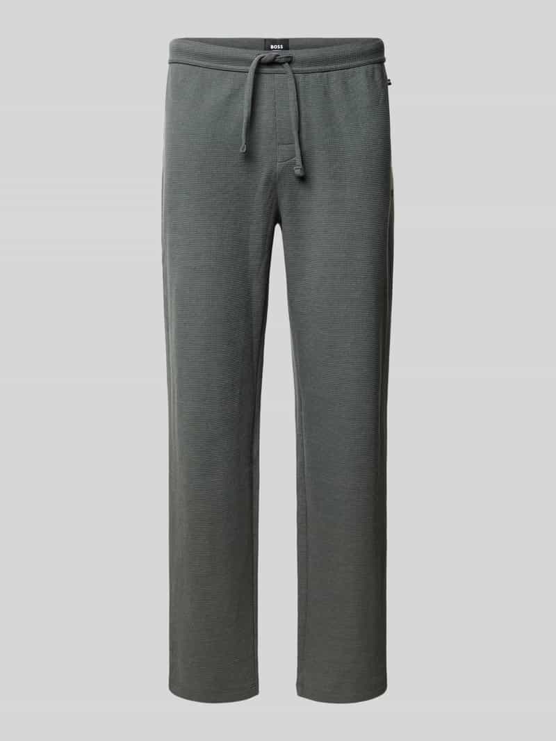 Boss Regular fit sweatpants van katoenmix