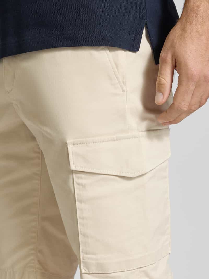 Tommy Hilfiger Regular fit korte cargobroek van een mix van katoen en elastaan