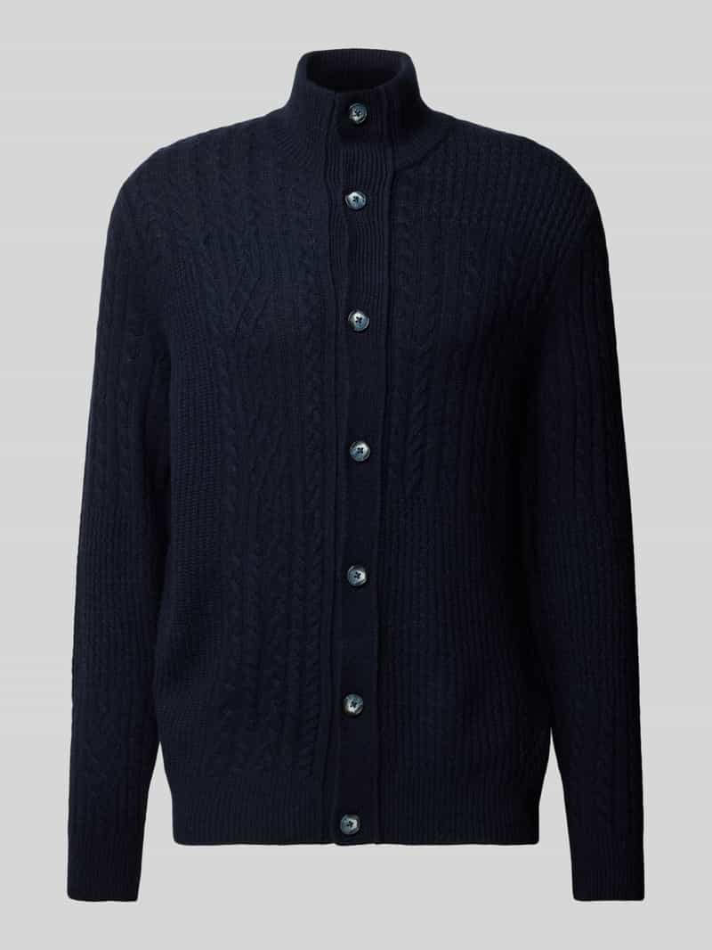 BRAX Regular fit gebreid jack met viscose model 'Jeff'