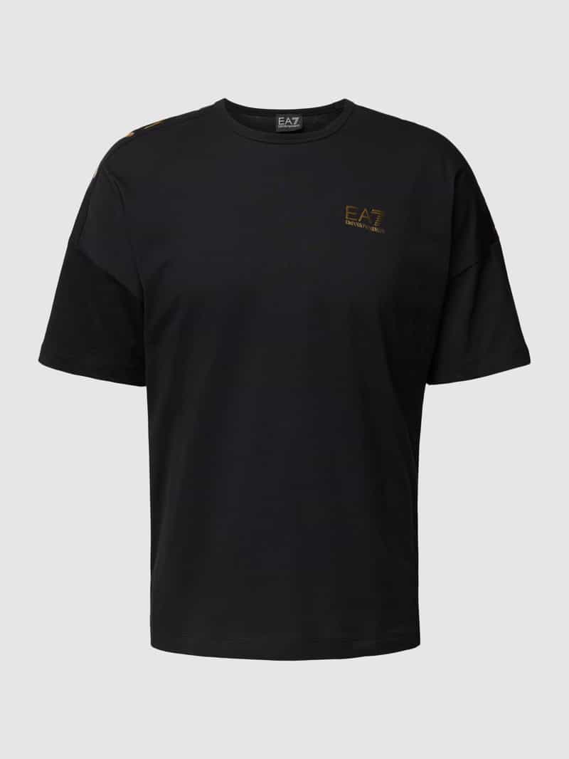 EA7 Emporio Armani T-shirt met labelprint