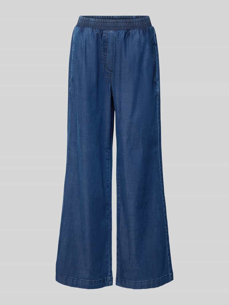 Smith and Soul Wide leg stoffen broek in jeanslook
