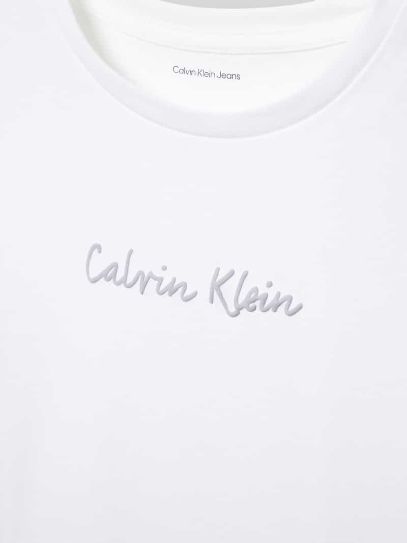 Calvin Klein Jeans Slim fit T-shirt met labelprint