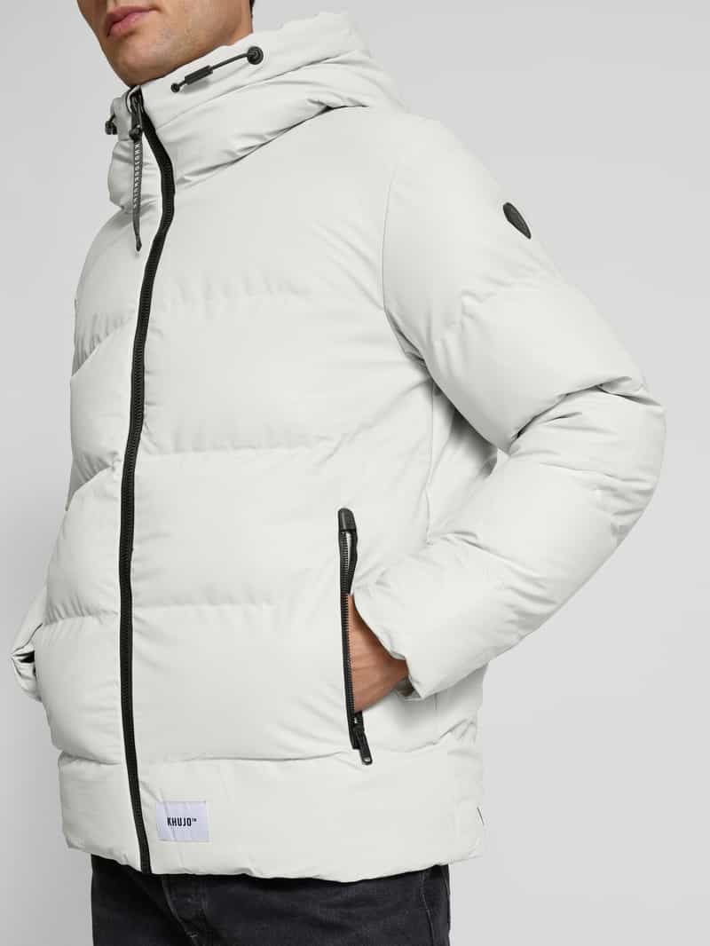 khujo Gewatteerd jack met labelpatch model 'Dover