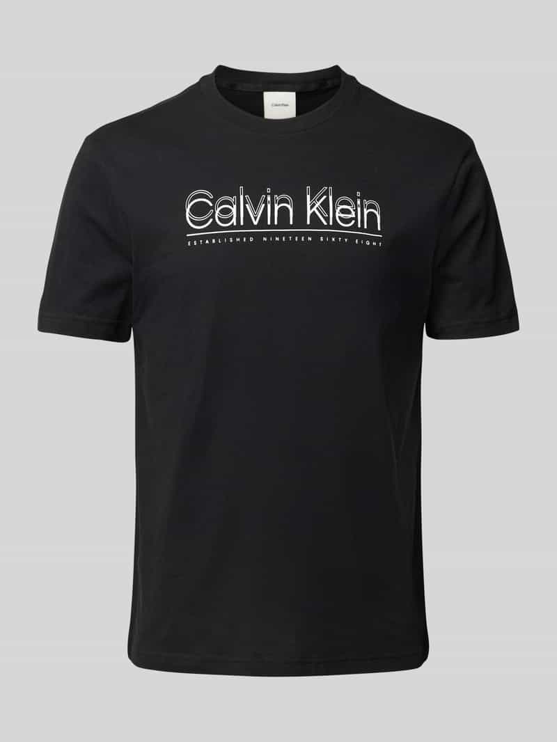 CK Calvin Klein T-shirt met labelprint