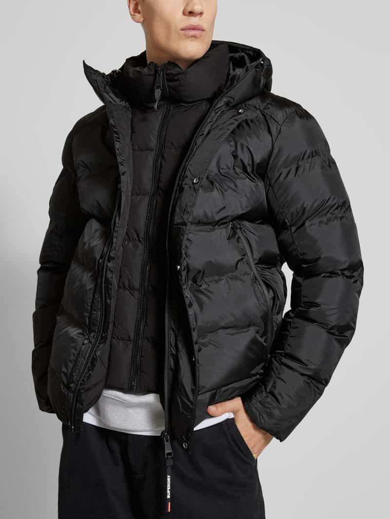 Superdry Gewatteerd jack met labeldetail