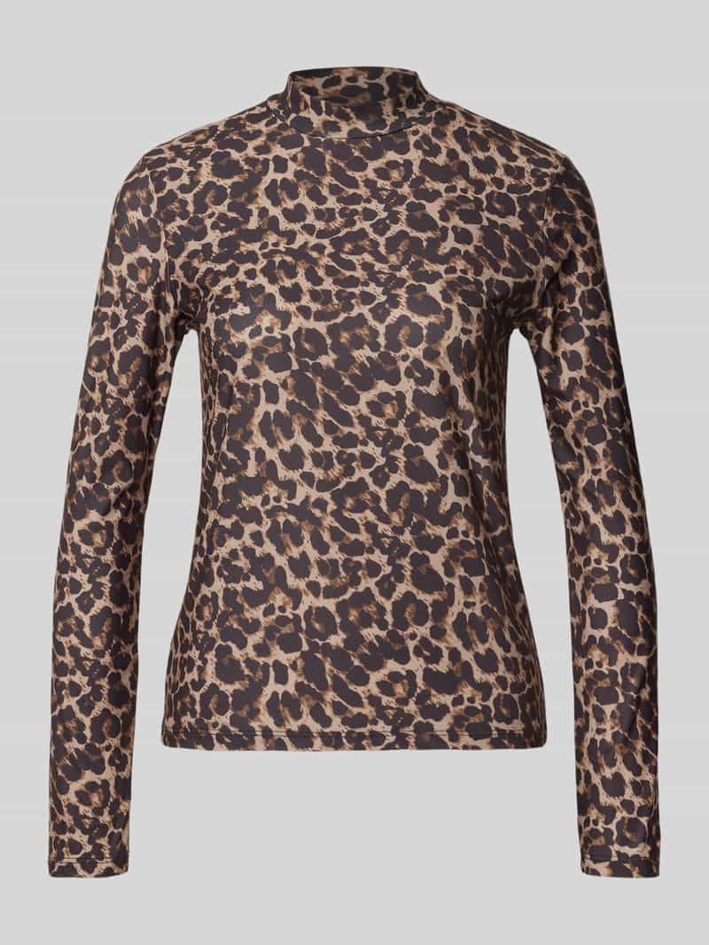 Vila Shirt met staande kraag VILEOA L/S ROLLNECK TOP - NOOS