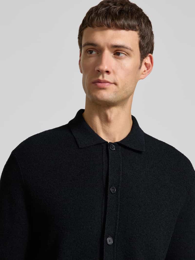 CK Calvin Klein Wollen jack met kentkraag
