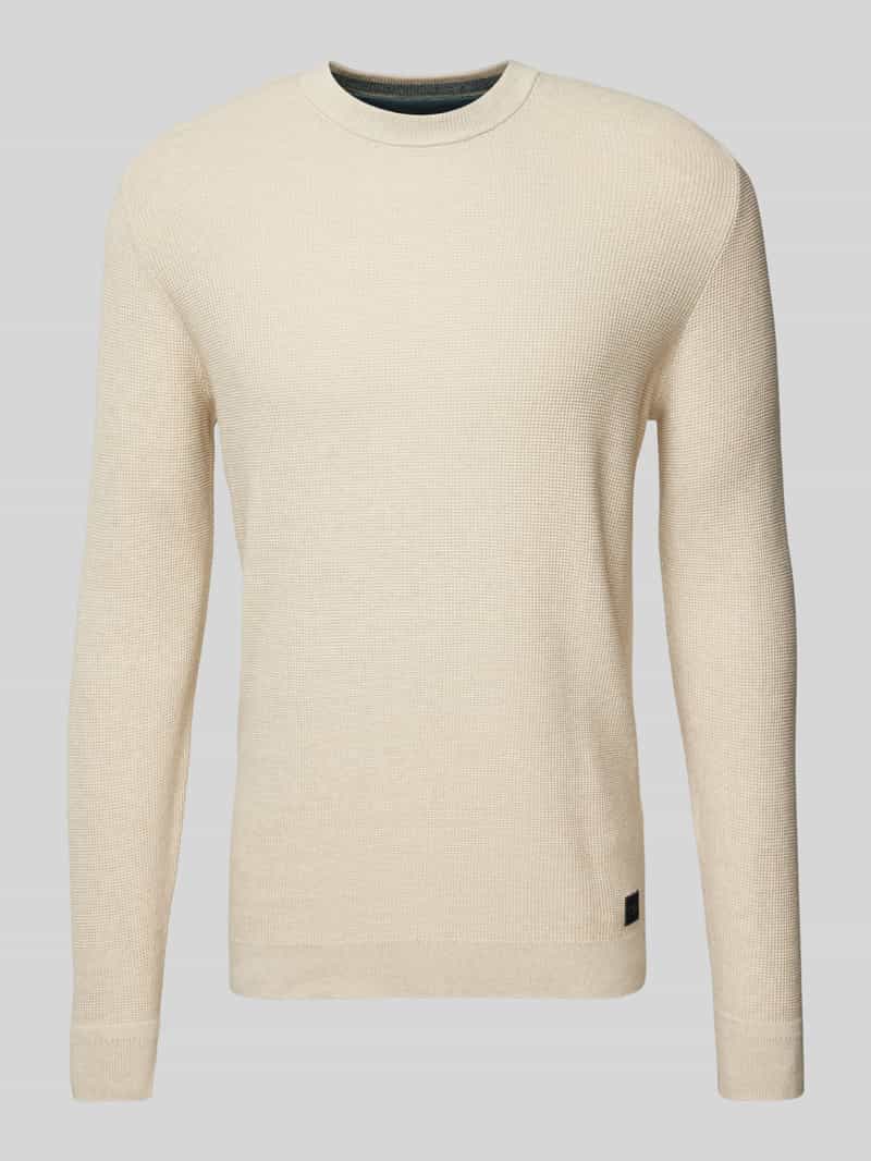 Tom Tailor Regular fit gebreide pullover van zuiver katoen