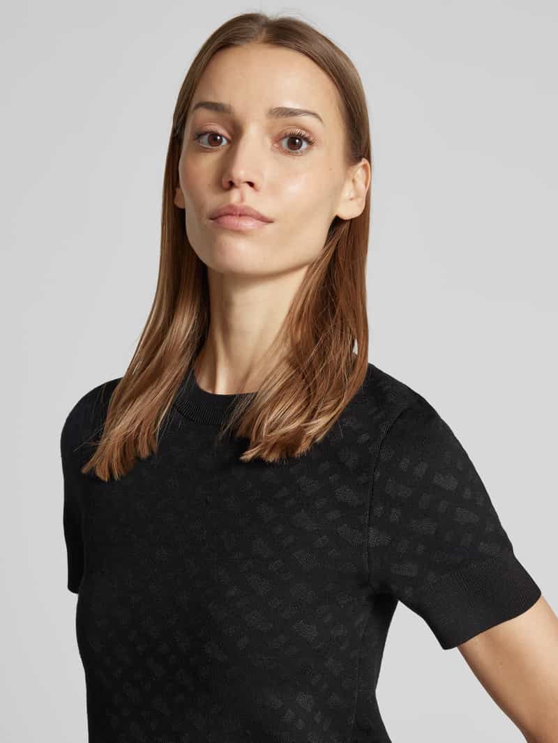 Boss Gebreid shirt met ronde hals model 'Forkena'