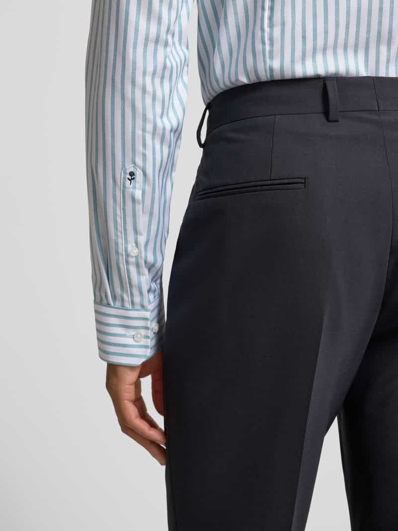 seidensticker Slim fit zakelijk overhemd van katoen met kentkraag