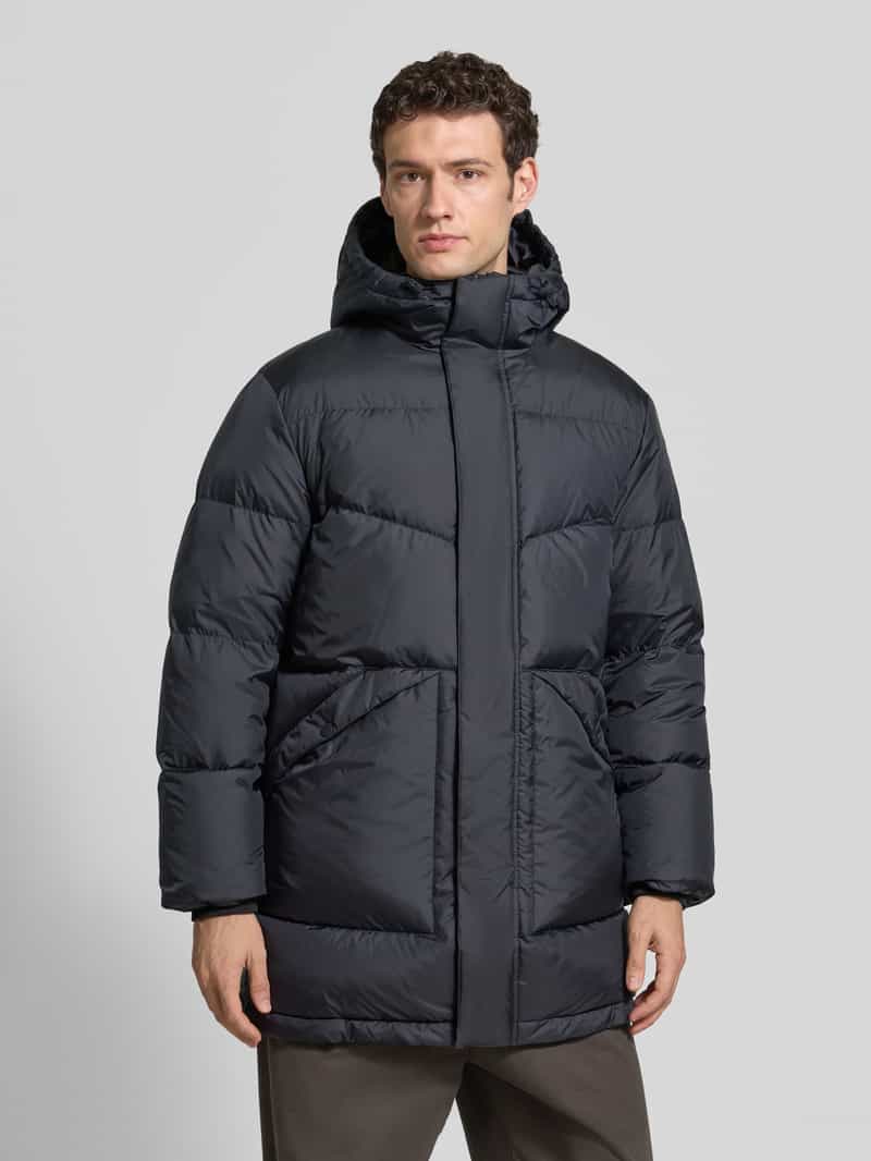 Marc O'Polo DENIM Regular fit gewatteerde mantel met capuchon
