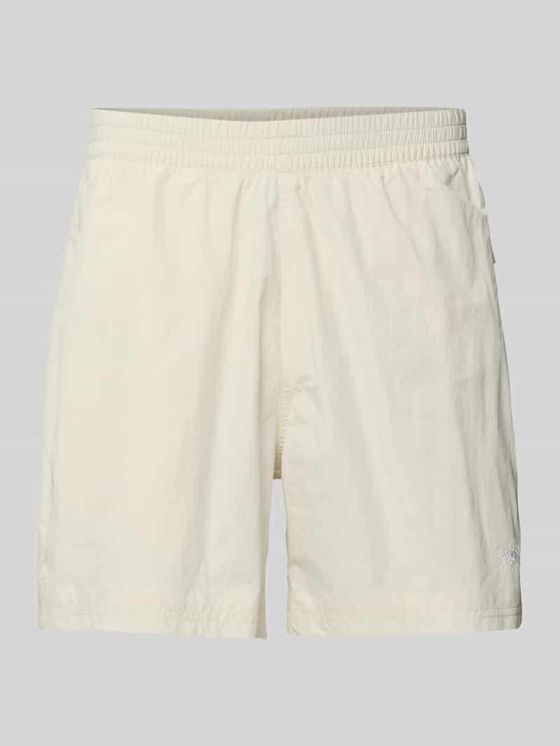 Relaxed fit korte broek met labelprint