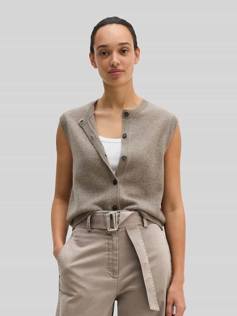 Marc O'Polo Regular fit cardigan van zuivere scheerwol
