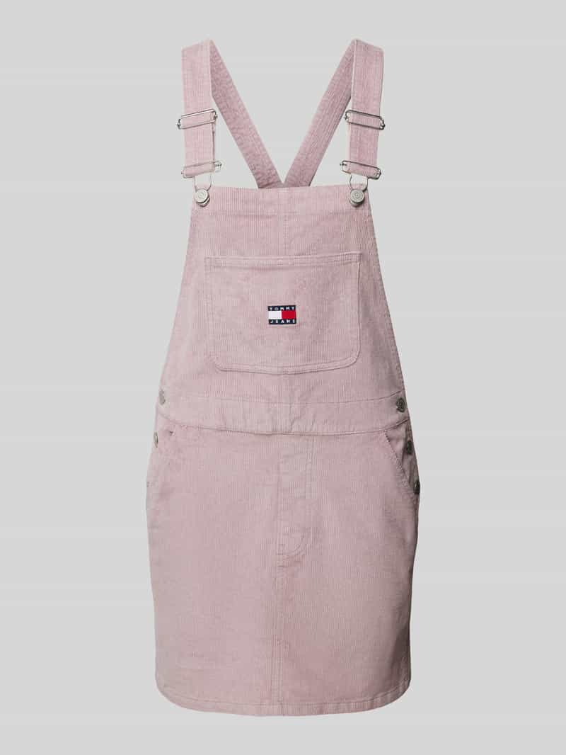 Tommy Jeans Tuinjurk met labelstitching model 'DUNGAREE'