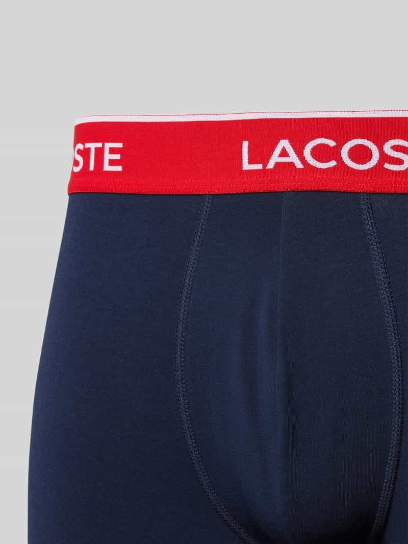 Lacoste Boxershort met elastische band met label in een set van 3 stuks