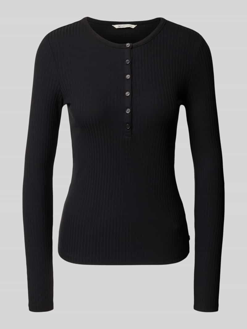 Tom Tailor Denim Slim fit shirt met lange mouwen van viscosemix