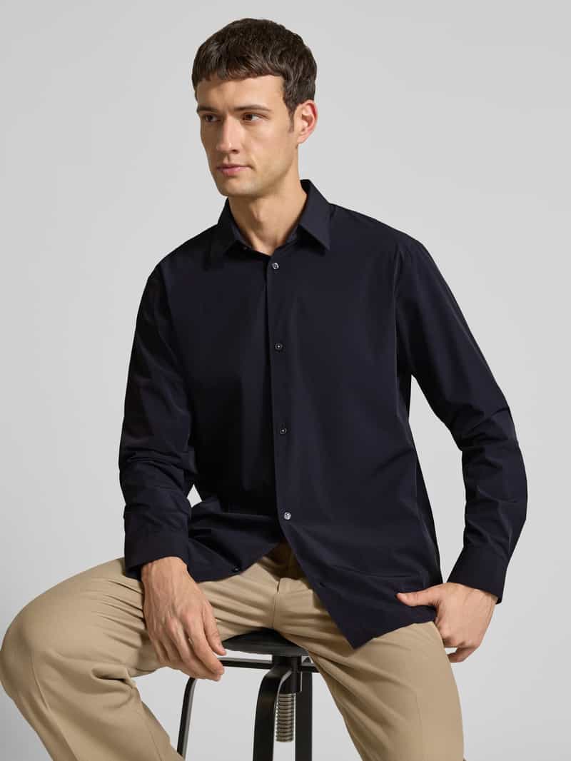 Armani Exchange Regular fit vrijetijdsoverhemd met kentkraag