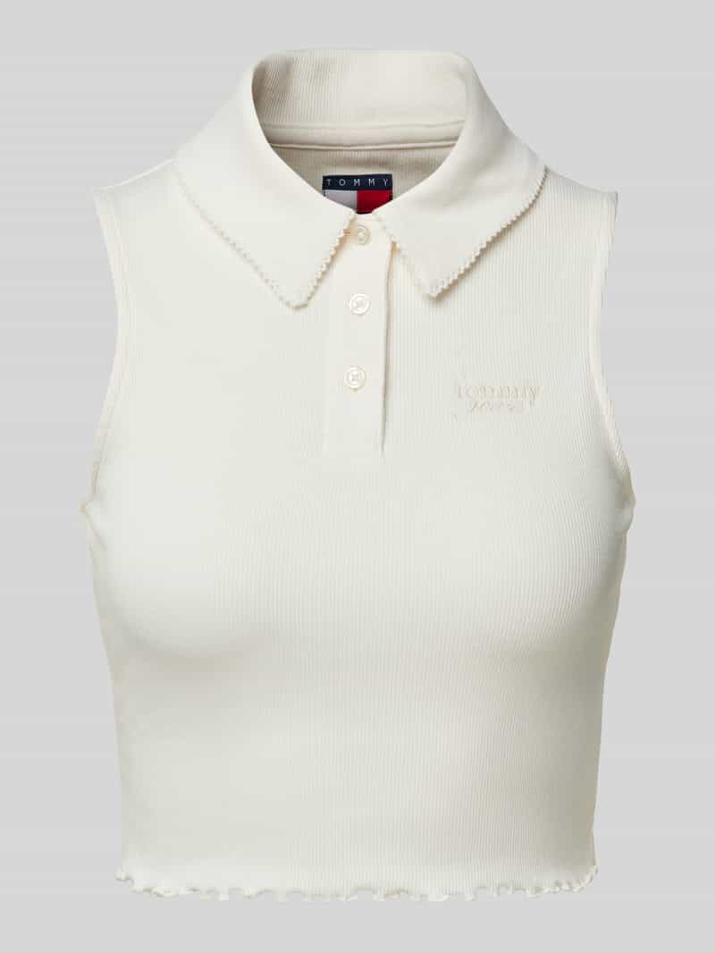 Tommy Jeans Korte top in riblook