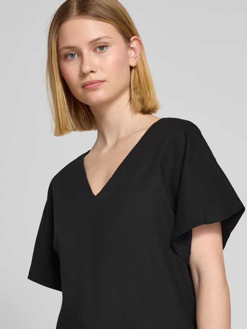 b.Young Regular fit linnen blouse met viscose model 'Falakka'