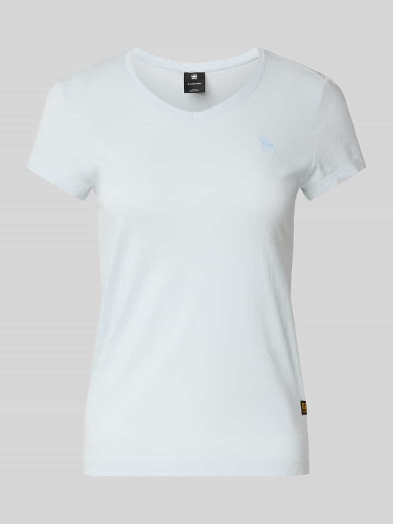 G-Star Raw Slim fit T-shirt met labelstitching model 'Eyben'