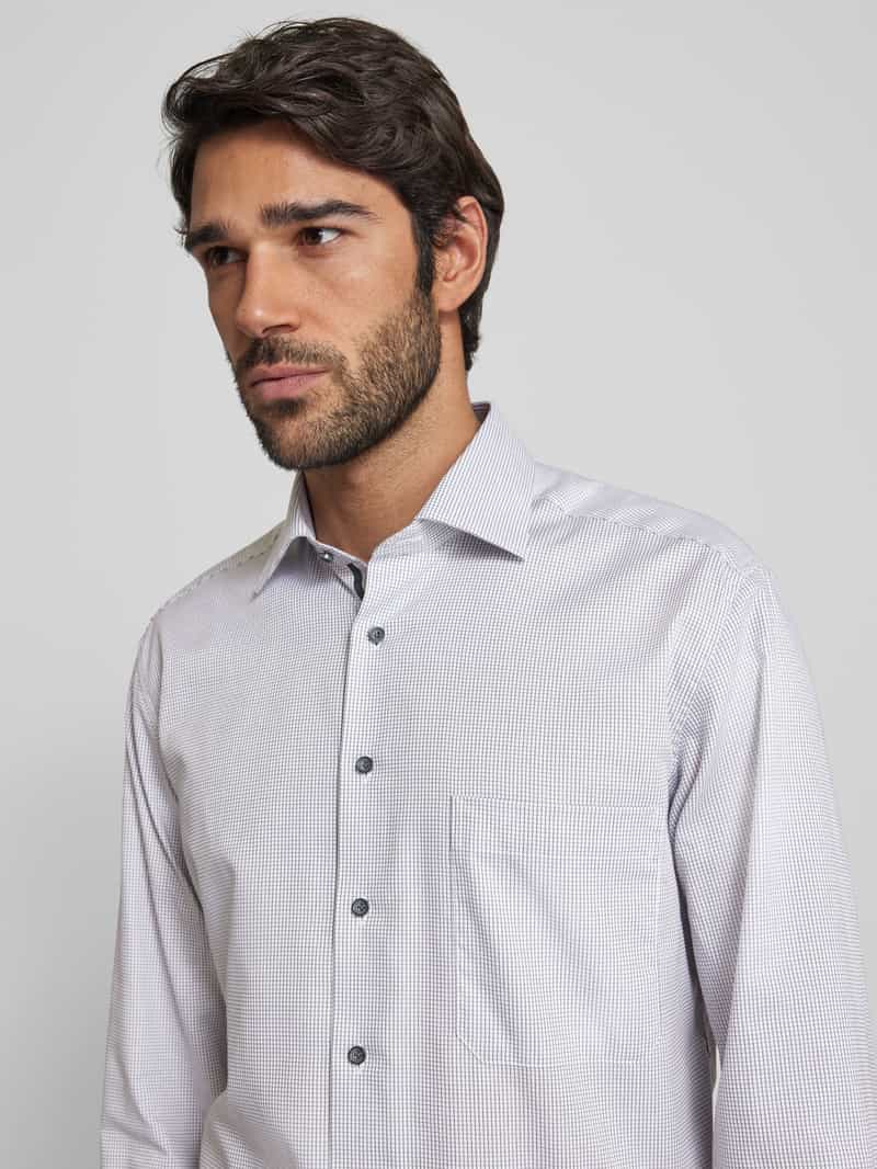 Eterna Comfort fit zakelijk overhemd met knoopsluiting
