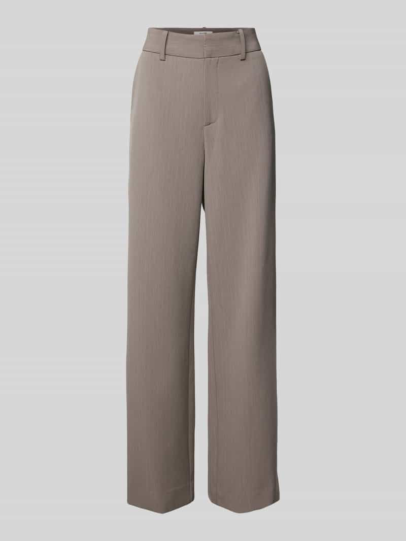 Gestuz Straight leg stoffen broek met riemlussen