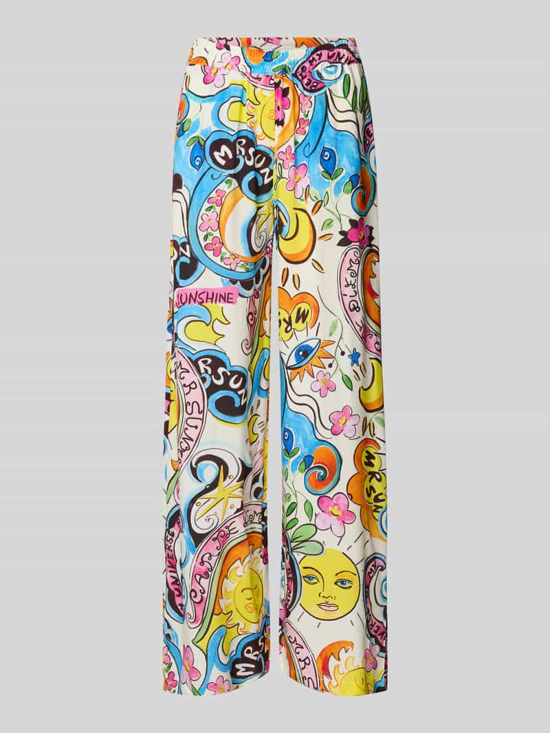 Emily Van den Bergh Stoffen broek van viscose met Franse steekzakken