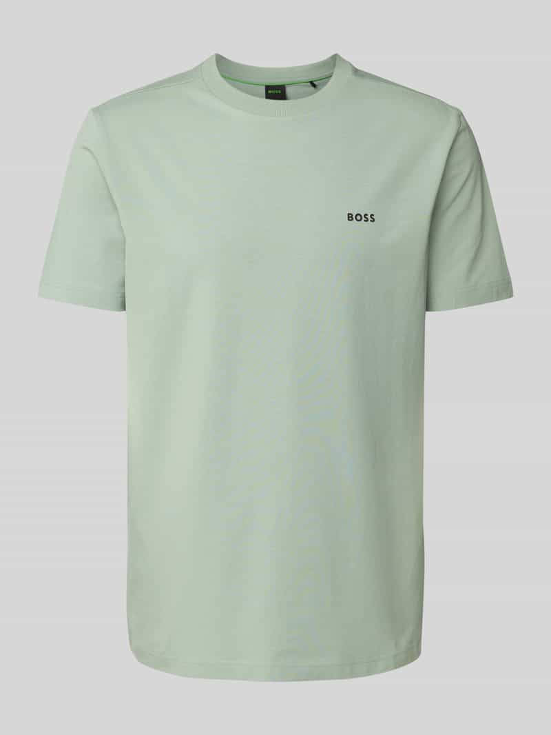 BOSS Green T-shirt met labelprint