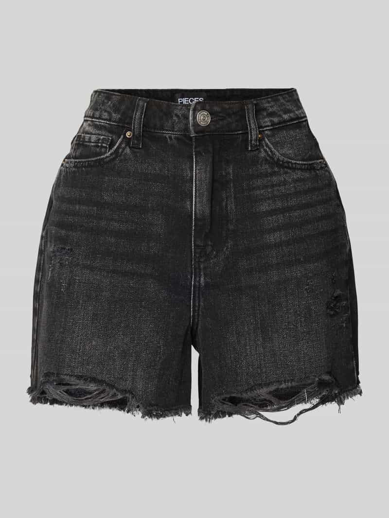 Pieces Regular fit korte jeans van puur katoen model 'SUMMER'