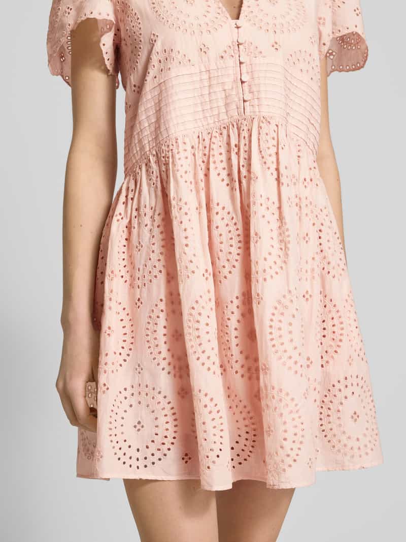 Boss Orange Mini-jurk met broderie anglaise model 'Debrody'