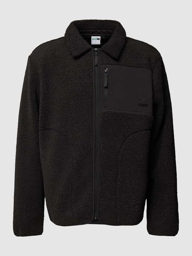 PUMA PERFORMANCE Sherpa jacket met platte kraag model 'CLASSICS'