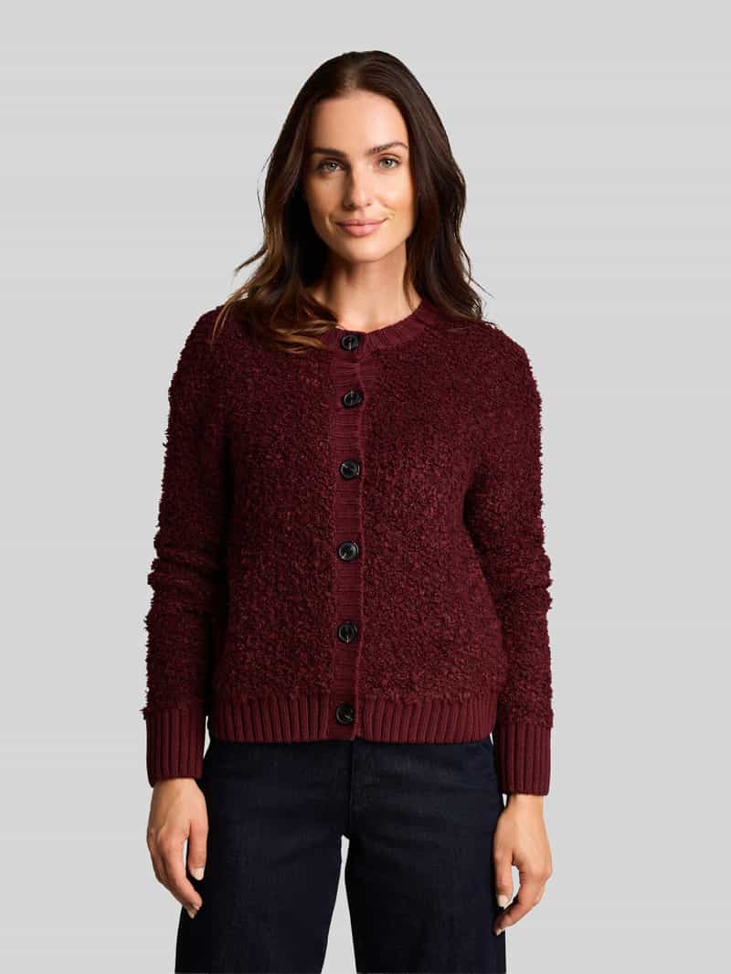 Tom Tailor Cardigan met bouclé-structuur