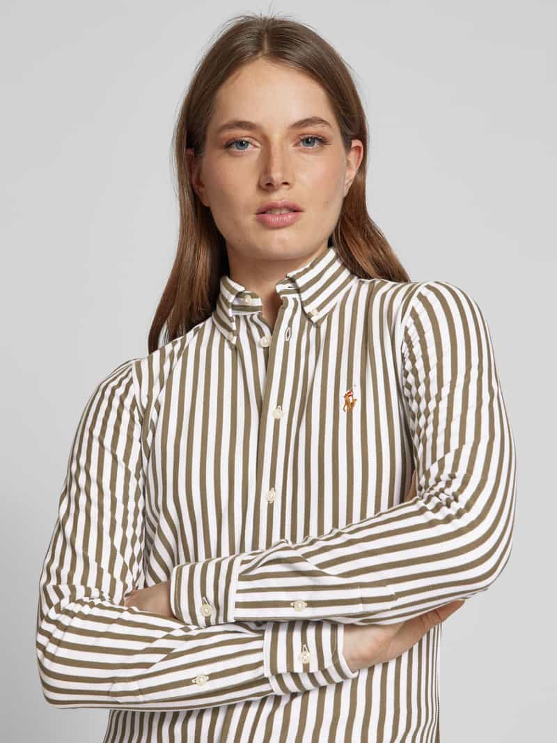 Polo Ralph Lauren Regular fit overhemdblouse met logostitching