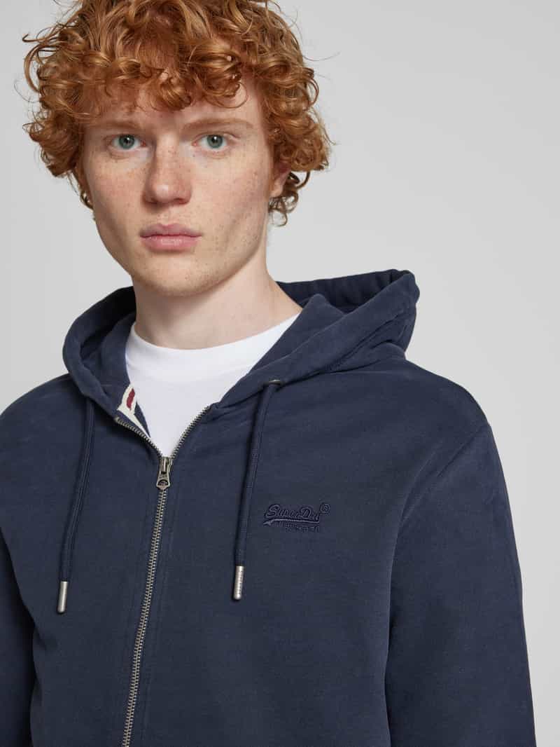 Superdry Sweatjack met labelstitching