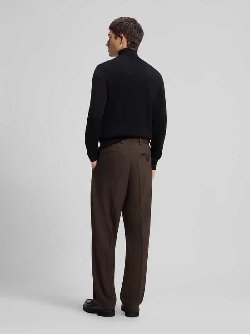 HUGO modern fit pantalon met viscose model 'Flips251X'