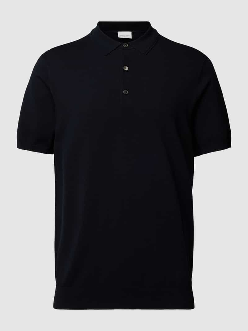 Profuomo Gebreid shirt met polokraag