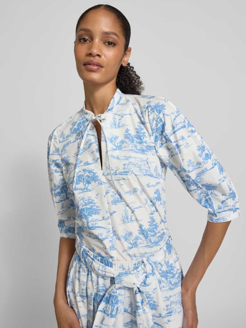 Christian Berg Woman Selection Regular fit blouse met druppelvormige hals