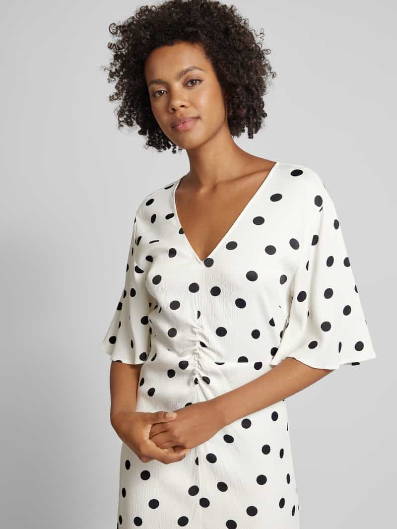 Gestuz Midi-jurk met V-hals model 'Dottia'