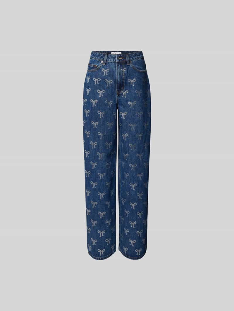 Straight fit jeans van puur katoen