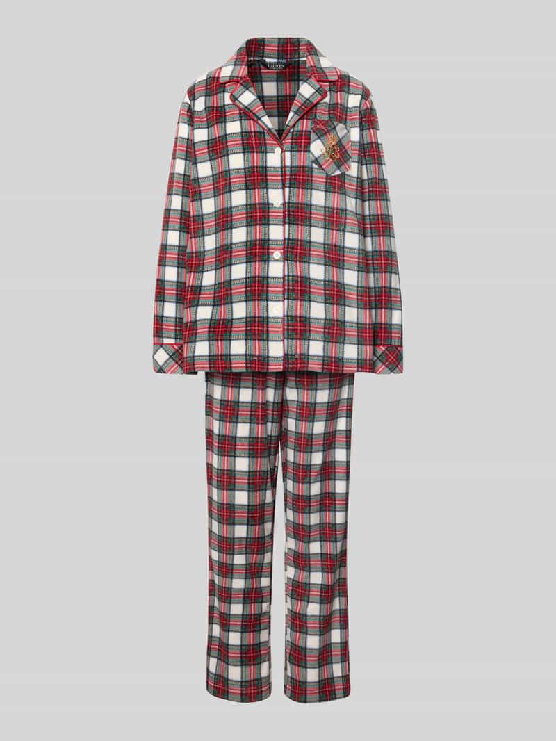 Lauren Ralph Lauren Pyjama met reverskraag