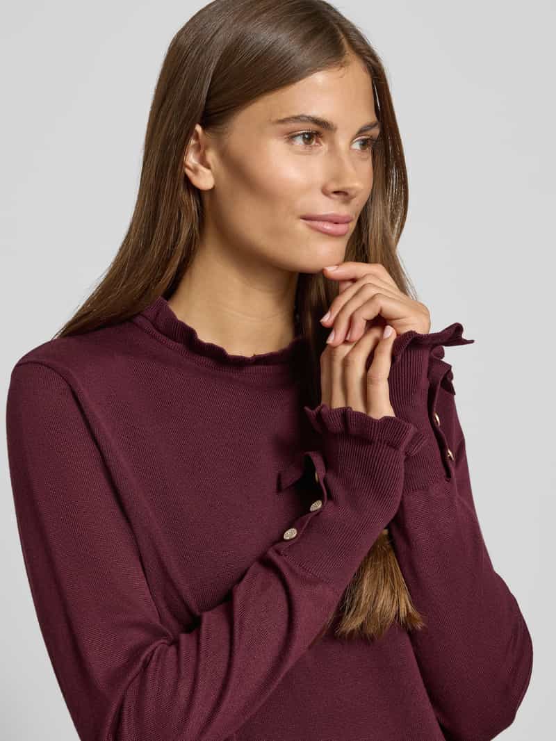 FREE QUENT Regular fit shirt met lange mouwen van viscosemix model 'Katie'