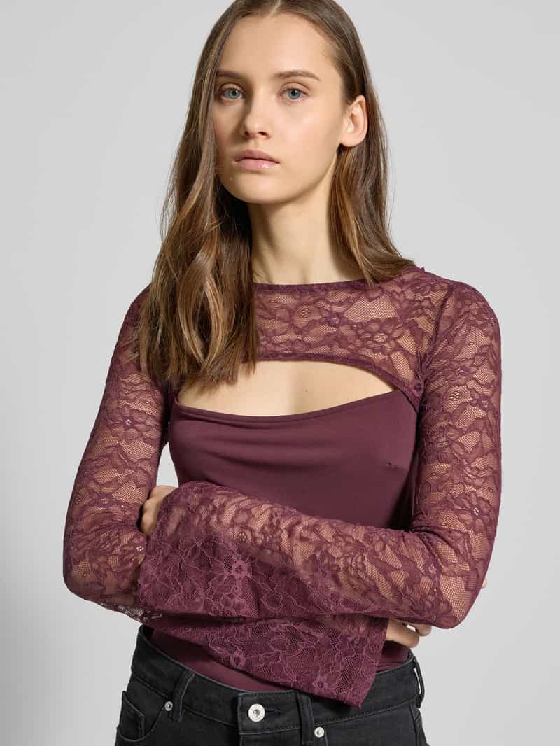 Gina Tricot Shirt met lange mouwen en cut-out