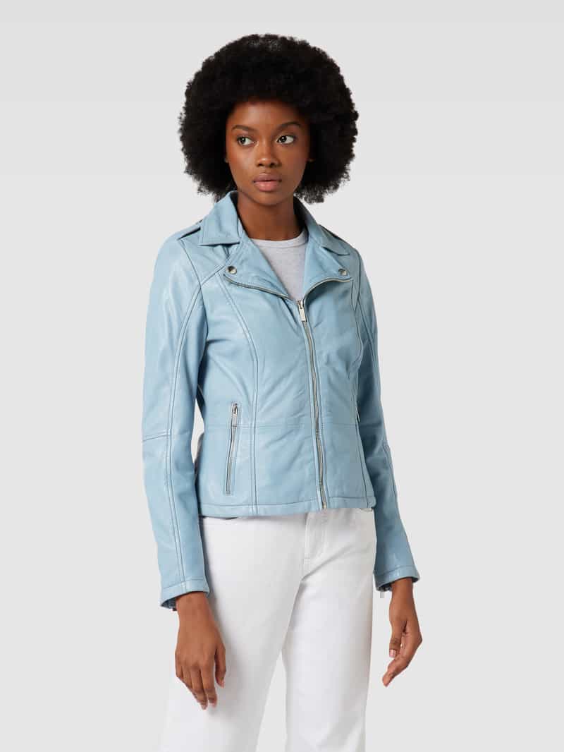 Leren jack met ritszakken Jilani