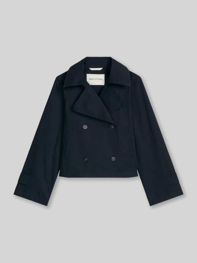 relaxed fit trenchjack van katoen