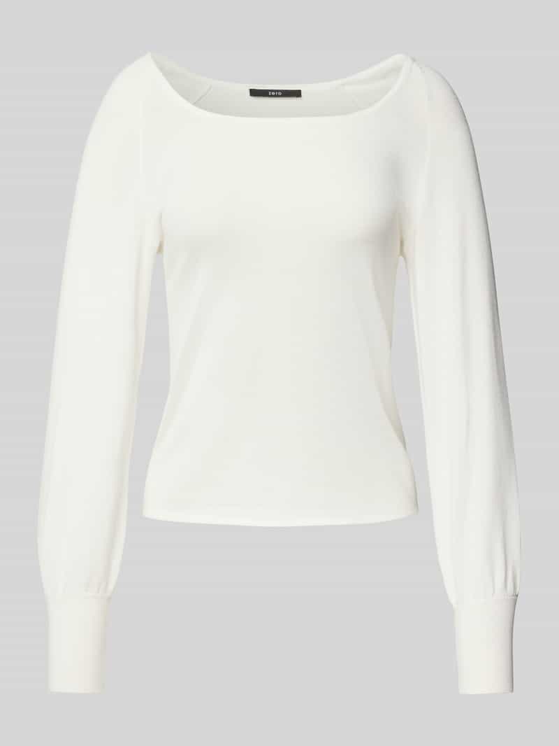 Zero Gebreide pullover met ballonmouwen