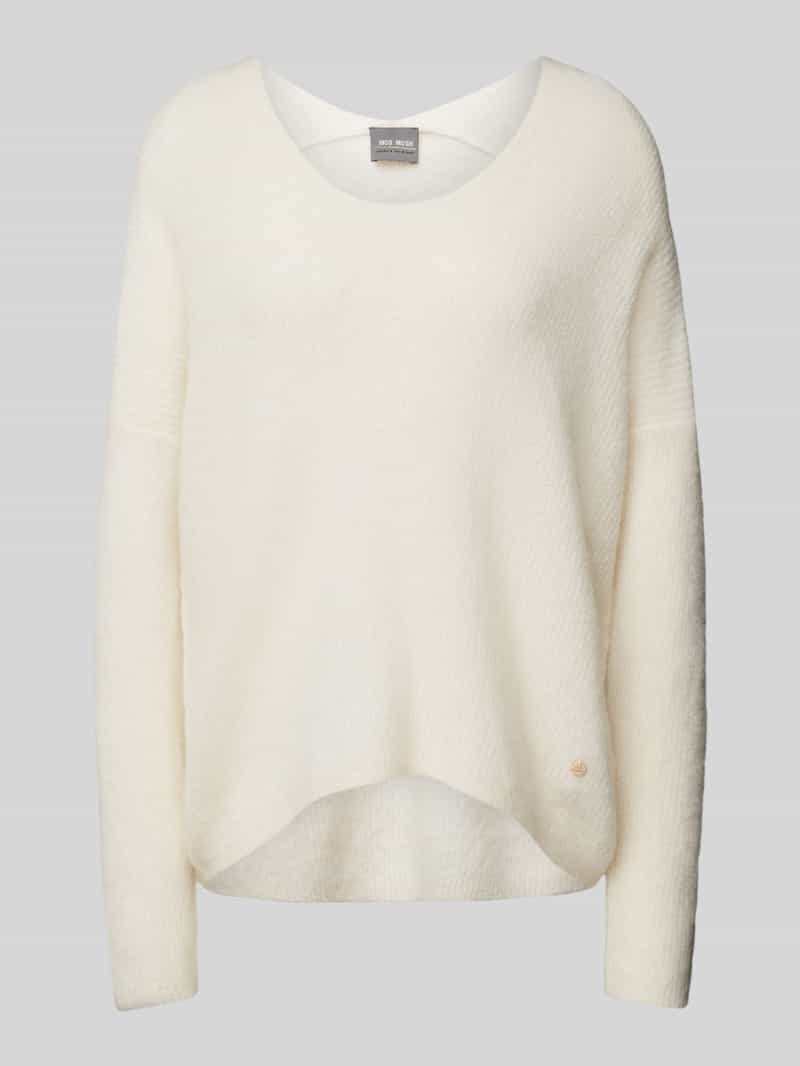 MOS MOSH Gebreide pullover met V-hals model 'THORA'