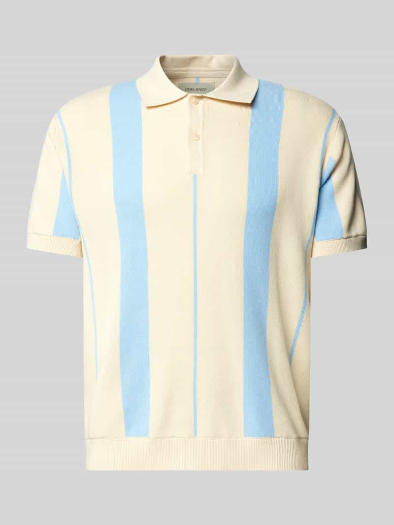 Blend Relaxed fit poloshirt met ribboorden model 'AMAL'